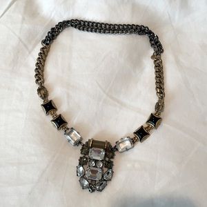Bejeweled chain necklace